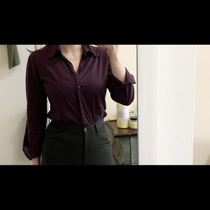 Vintage S/M Miu Miu Purple Button Down